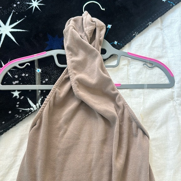 Revolve- NBD Anju midi dress in deep taupe - Picture 3 of 5